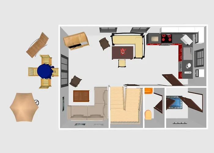 Reetdachhaushaelfte-1 別荘 *